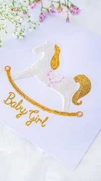 Rock-a-Bye Beauty - Personalised New Baby Card